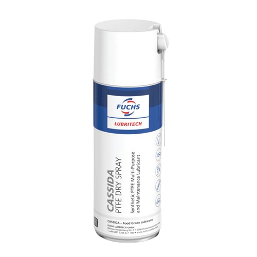 CASSIDA PTFE DRY SPRAY 400ML X 12, FOOD GRADE PTFE LUBRICANT